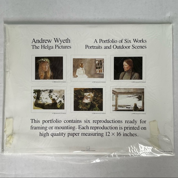 NWT 1986 sealed Andrew Wyeth The Helga Pictures, 6 reproductions ready to frame - Picture 2 of 2